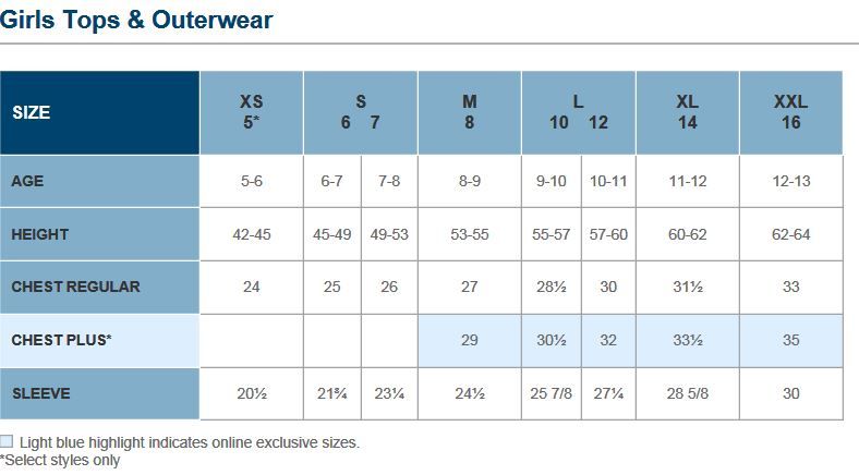 old navy t shirt sizing